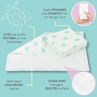 Baby Disposable Changing Pad, 100Pack Soft Waterproof Mat, Portable Diaper  Changing Table & Mat, Leak-Proof Breathable Underpads Mattress Play Pad