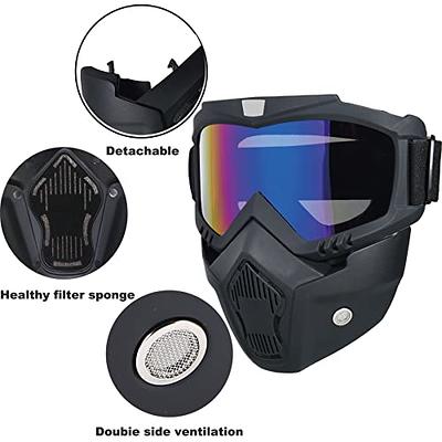 Paintball Mask Anti Fog, Full Face Tactical Mask Goggles Detachable for Motorcycle  Cycling Skiing Halloween CS Game Cosplay (Colorful) - Yahoo Shopping