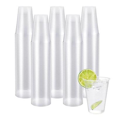 Lilymicky 300 Pack 12oz Clear Plastic Cups,Cold Party Drinking