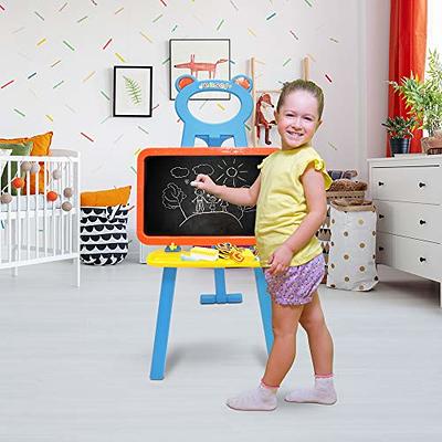 Kraftic Deluxe Standing Art Easel for Kids - Toddler Drawing