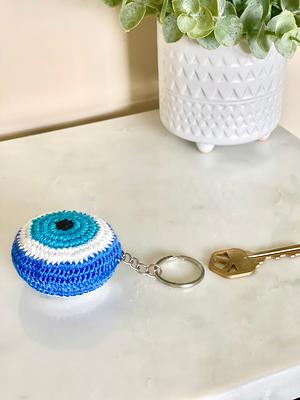 Evil eye keychain Crochet