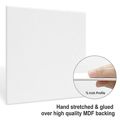 PHOENIX Watercolor Stretched Canvases, 8x10 Inch/4 Pack - 100% Cotton  Triple Primed White Blank Canvas for Watercolor, Gouache, Tempera, Crafts 