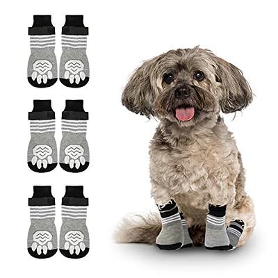 BEAUTYZOO Dog Socks to Prevent Licking for Hardwood Floors - Socks for  Small Medium Large Dogs - Double Side Grips Traction Control Non Skid Anti  Slip Socks for Puppy Doggie Senior Dog