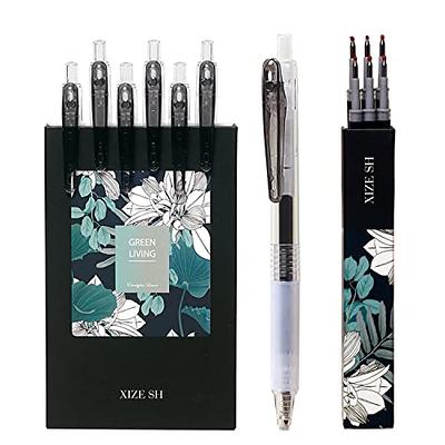 XIZE SH Ultra Fine Point Gel Pens,Black Ink,0.38mm Ultra Fine Retractable  Rollerball Pens for Work Office School Supplies,6 Gel Pens+6 Refills -  Yahoo Shopping