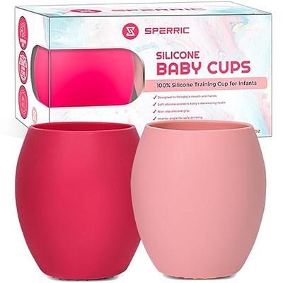 AiHeart Training Cup 5oz Sippy Cup Kids Silicone Toddler Cup Baby Silicone  Cup with Silicone Handle、Leak-proof Lid and Silicone Straws BPA-free/For  Infants and Kids(Light pink、Yellow) - Yahoo Shopping