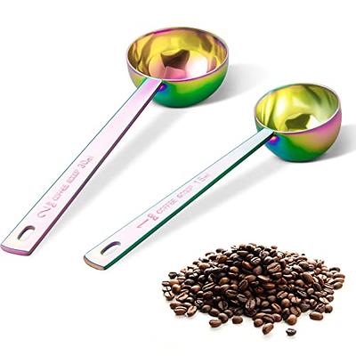 KAZETEC Stainless Steel Coffee Scoops with Long Handle,Stainless Steel 1  Table Spoon,for Coffee Milk Fruit Powder, Measuring Dry and Liquid  Ingredients, Cooking Baking(3 Pieces 15 ml) - Yahoo Shopping