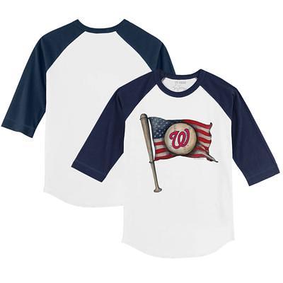 Men's Washington Nationals Nike White Americana Flag T-Shirt