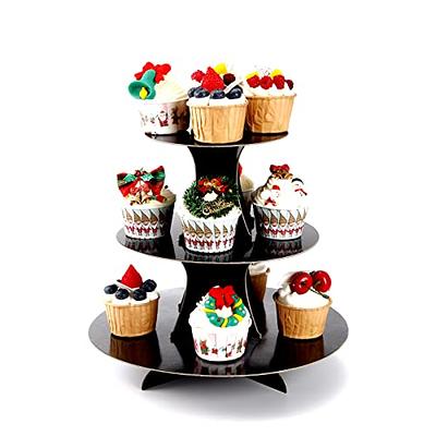 Black & Gold Cupcake Stand - Yahoo Shopping