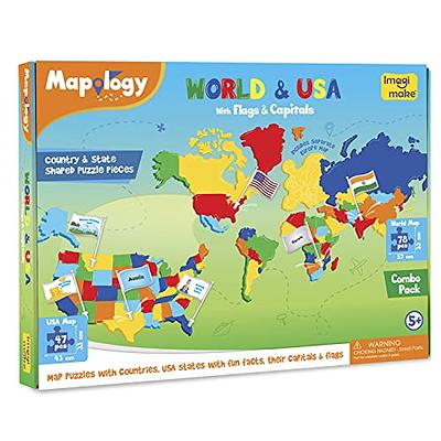 United States Puzzle for Kids - 70 Piece - USA Map Puzzle 50 States with  Capitals - Childrens Jigsaw Geography Puzzles Ages 4-8, 5-7, 4-6 - US  Puzzle