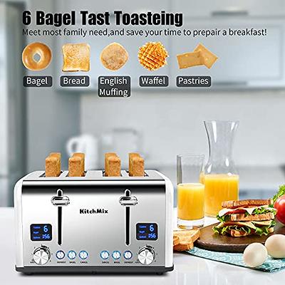 Oster 2 Slice Toaster 800 W Toast Bread Bagel Waffle Brushed