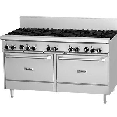 Cooking Performance Group S60-G48-N Natural Gas 2 Burner 60 Range with 48  Griddle and 2 Standard Ovens - 200,000 BTU