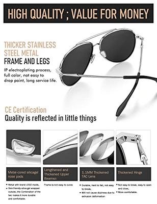 ELEGANTE UV Protected Driving Vintage Pilot Gradient Metal Body Aviator  Sunglasses for Men and Women