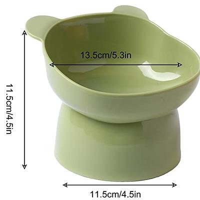 Wooden Neck Care Tilted Pet Food Bowl – Meowgicians™