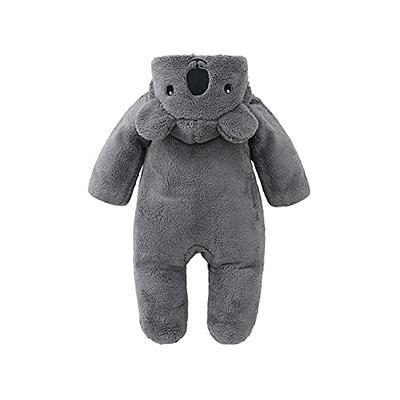 Amazon.com: WYTbaby Baby Snowsuit Fleece Romper, Thicken Bear Hooded  Jumpsuit For Toddler Girls Boys Infant Outfit 0-3 Months Blue : Clothing,  Shoes & Jewelry