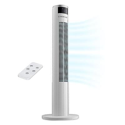Dr. Prepare Small Tower Fan Oscillating Table Fans with 270° Tilt, 105°  Oscillating, 3 Speeds and 3 Auto-Off Timer, Portable USB Desk Fan for  Bedroom