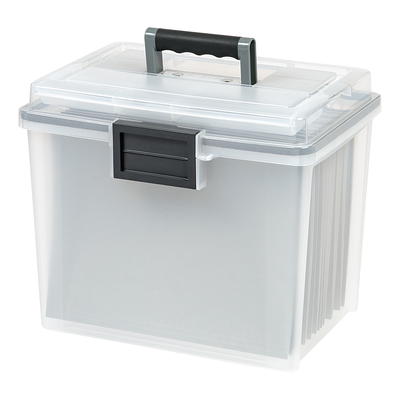 Iris USA Weathertight Storage Box, Clear, 19 qt