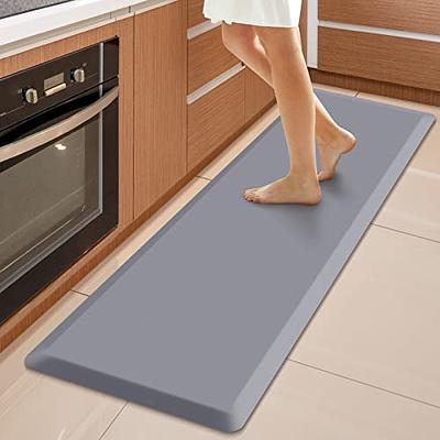 KitchenClouds Kitchen Mat Cushioned Anti Fatigue Rug 17.3x28 Waterproof,  Non Slip, Standing and Comfort Desk/Floor Mats for House Sink Office