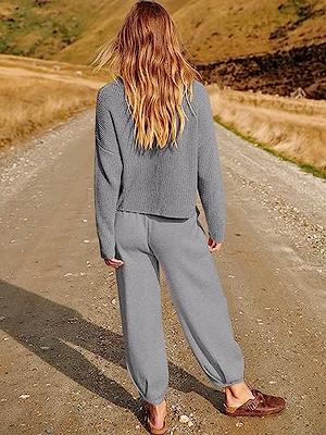 Women's Pants Sets Plus Size Sweatpants Track Suits Fall Fashion 2023  Sweatshirts Matching Outfits Travel Sweatsuit : : Clothing, Shoes  