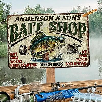 Fishing Décor For Home Custom Fishing Sign Bait Shop Sign Lake