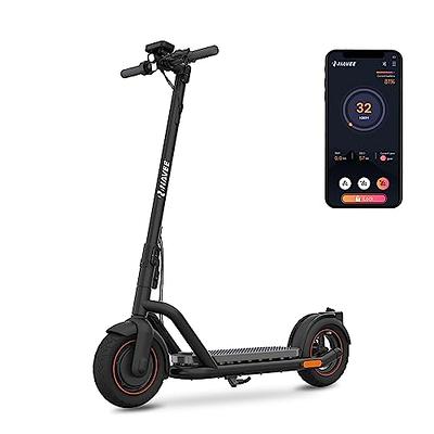 Caroma Electric Scooter, 500W Motor, 10 Solid Tires, Max 25 Miles & 20  Mph, Commuting Electric Scooter Adults with Rear Suspension and Double Brake,  E Scooter with Ambient Light(Matte Black) - Yahoo Shopping