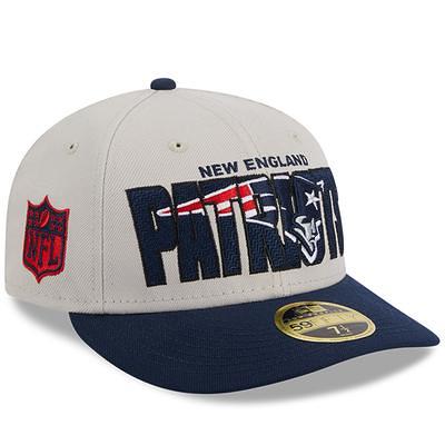 New Era Navy New England Patriots 2022 Sideline 9FIFTY Ink Dye Snapback Hat