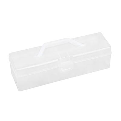 Yesesion Plastic Cable Management Box With 10 Wire Ties, Clear