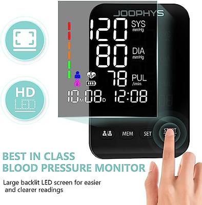 JOOPHYS Blood Pressure Monitor Upper Arm, 9-17'' & 13-21'' Extra Large XL  Cuffs, Clinical Accurate BP Machine, Large LCD… 