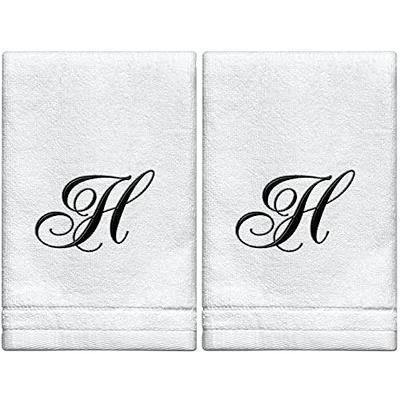 Xlnt Black Kitchen Towels (2 Pack) - 100% Cotton Dish Towels | Durable, Ultra Absorbent Dishcloths Sets of Hand Towels/Tea Towels for Everyday