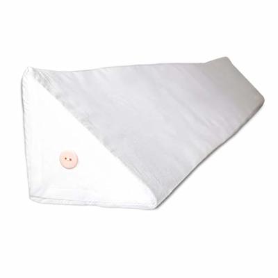 SnugStop Pillow Case Bed Headboard Wedge Mattress Wedge Case (Pillow Case  Twin White)