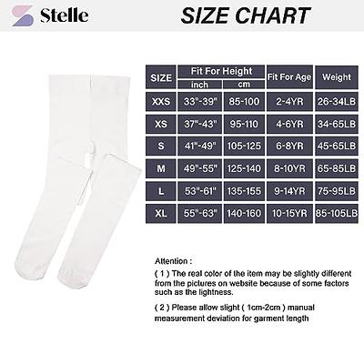 Stelle Little Girls Footed Dance Tights Students School Footed