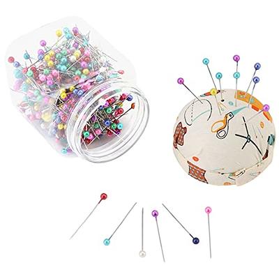 Sewing Pins 500 Pcs Beads Needles Quilting Pins, Colorful Ball