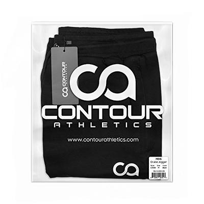  Contour Athletics Men's Joggers Cruise Sweatpants for Men with  Zipper Pockets CA1003-SB Black : Clothing, Shoes & Jewelry
