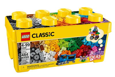 LEGO Classic Large Creative Brick Box 10698 Play and Be Inspired by LEGO  Masters, Toy Storage Solution for Home or Classrooms, Interactive Building  Toy for Kids, Boys, and Girls 