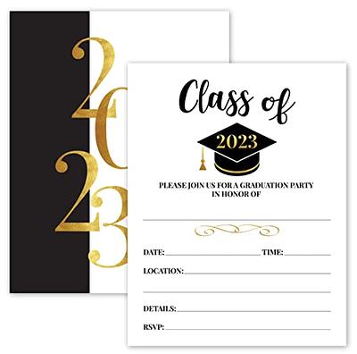 Graduation Guest Book - Class Of 2023: Graduation Party Autograph Book With  Added Space For Heartfelt Messages - Black And Gold Streamers Theme - Yahoo  Shopping