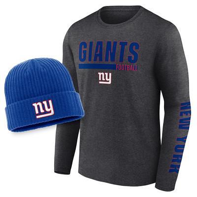 Men's Concepts Sport Royal/Heathered Charcoal New York Giants Big & Tall T- Shirt & Shorts Set