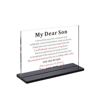 Gifts for Son Birthday, Son Journal from Mom, Son Birthday Card