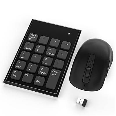  Deeliva Wireless Keyboard and Mouse, Keyboard and Mouse  Wireless Quiet Full Size Ergonomic Keyboard Mouse Combo with Number Pad for  Computer,Laptop,Desktop,PC (Black) : Electronics