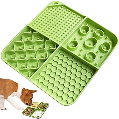 LUKITO Licking Mat for Dogs & Cats 2 Pack with Suction Cups, Dog Peanut  Butter Lick Pads for Boredom Reducer, Perfect for Bathing Grooming