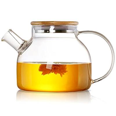 OVENTE 27 Ounce Reusable Loose Leaf Tea Infuser Well Matched with Glass Tea  Kettle KG612S, Portable