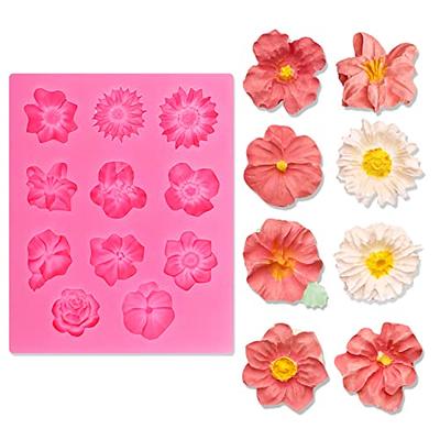 CYUHPYE Polymer Clay Molds for Crafts, Flower Silicone Mold