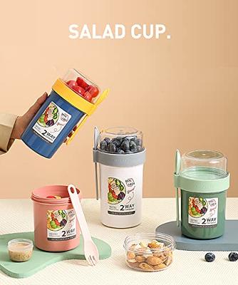 Keep Fit Salad Meal Shaker Cup 338 Oz Fresh Salad Cup With Fork