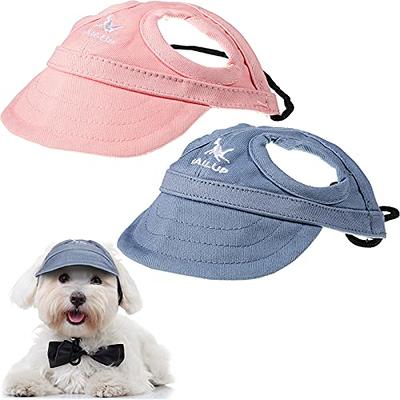 Pet Dog Sports Hat, Cat Baseball hat Pet Outdoor Sports Hats with Ear Holes  Sunbonnet Fashionable Sun hat with Adjustable Chin Strap Summer Travel Hat