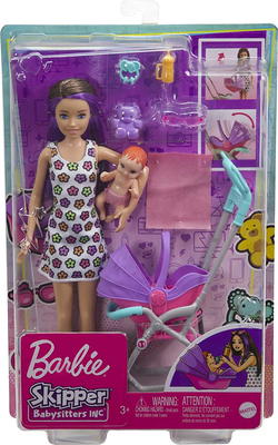 Barbie Skipper Babysitters Inc. Bounce House Dolls and Playset