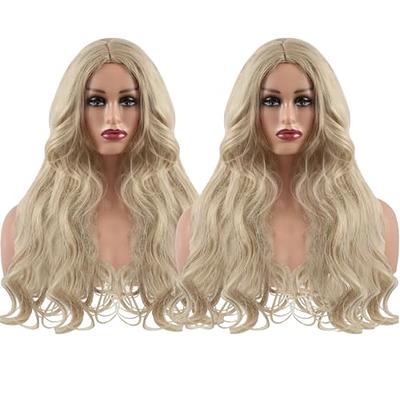 L7 Mannequin 22 FRP Realistic Female Mannequin Head High Manikin Head Tool for Display for Long Hair Wig/Jewelry/Makeup/Hat/Sunglass Display (BLG-5