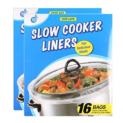 32 Bags Slow Cooker Liners, Disposable Multi Use Cooking Bags,Large Size  Fit 3QT to 8QT, Plastic Bags for Slow Cooker, Pans, Aluminum Cooking Trays,  BPA Free-13 x 21 Inches - Yahoo Shopping