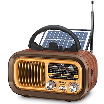 2023 Newest】 PRUNUS J-150 Small Retro Vintage Radio Bluetooth, Portable Radio  AM FM Transistor with Best Sound, Solar/Battery Operated Radio/Rechargeable  Radio, TWS, Support TF Card/USB Playing - Yahoo Shopping