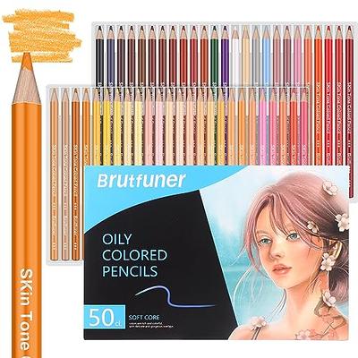 Heshengping 72 Colored Pencils for Adult Coloring Books Soft Core Pro  Colorists Artist Drawing Sketching Blending Shading Color Pencil Set Gift  for