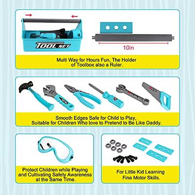 Tool Set with Kids Tool Belt & Electronic Toy Drill