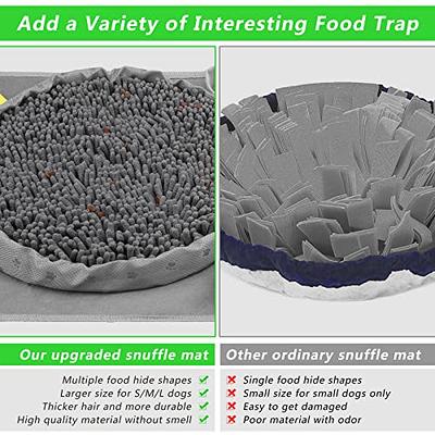  Snuffle Mat for Dogs: Washable with Suction Cups Food Feeding  Foraging Mat for Large Small Breed Puppies Green (16.5inch) : Pet Supplies