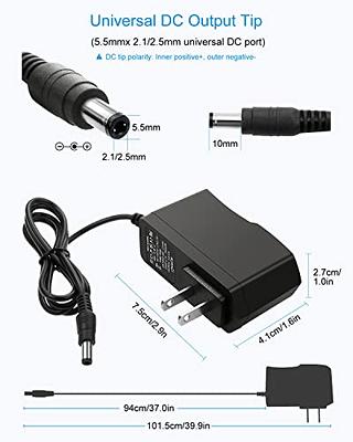 DC 5V 3A Power Adapter AC 100-240V Converter Power Supply Charger with DC  Plug